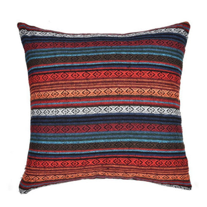 Vibrant Cushion Cover - Woven Microfiber, Bohemian Geometric Design
