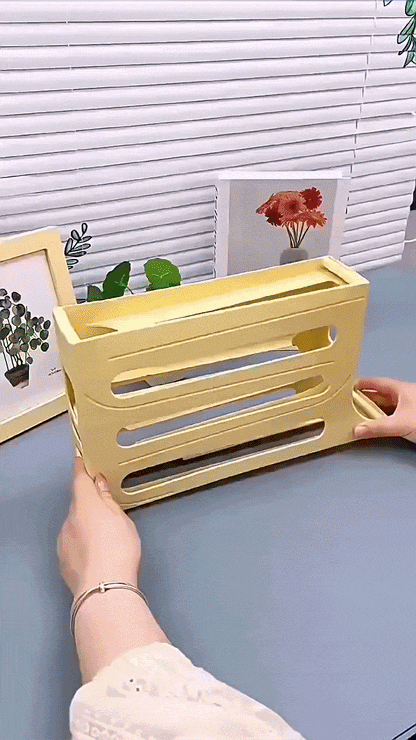 EGGROLLA – 4 Tier Rolling Egg Storage Organizer