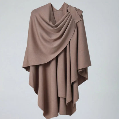 Virelli Shawl Coat - Lightweight Microfiber Blend, Fluid Drape
