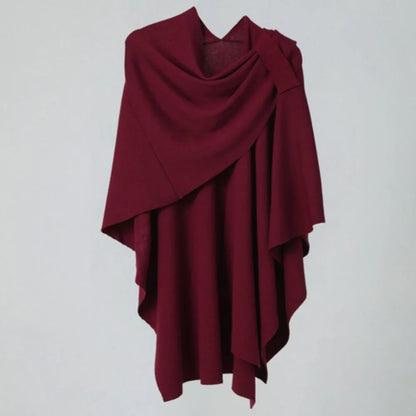 Virelli Shawl Coat - Lightweight Microfiber Blend, Fluid Drape