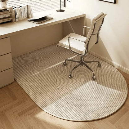 Desk Chair Floor Mat 63x31 in Loop Pile Anti-Slip Workspace Rug Rolling Office Chair Pad for Hardwood Carpet Tile Protection Home Office Set
