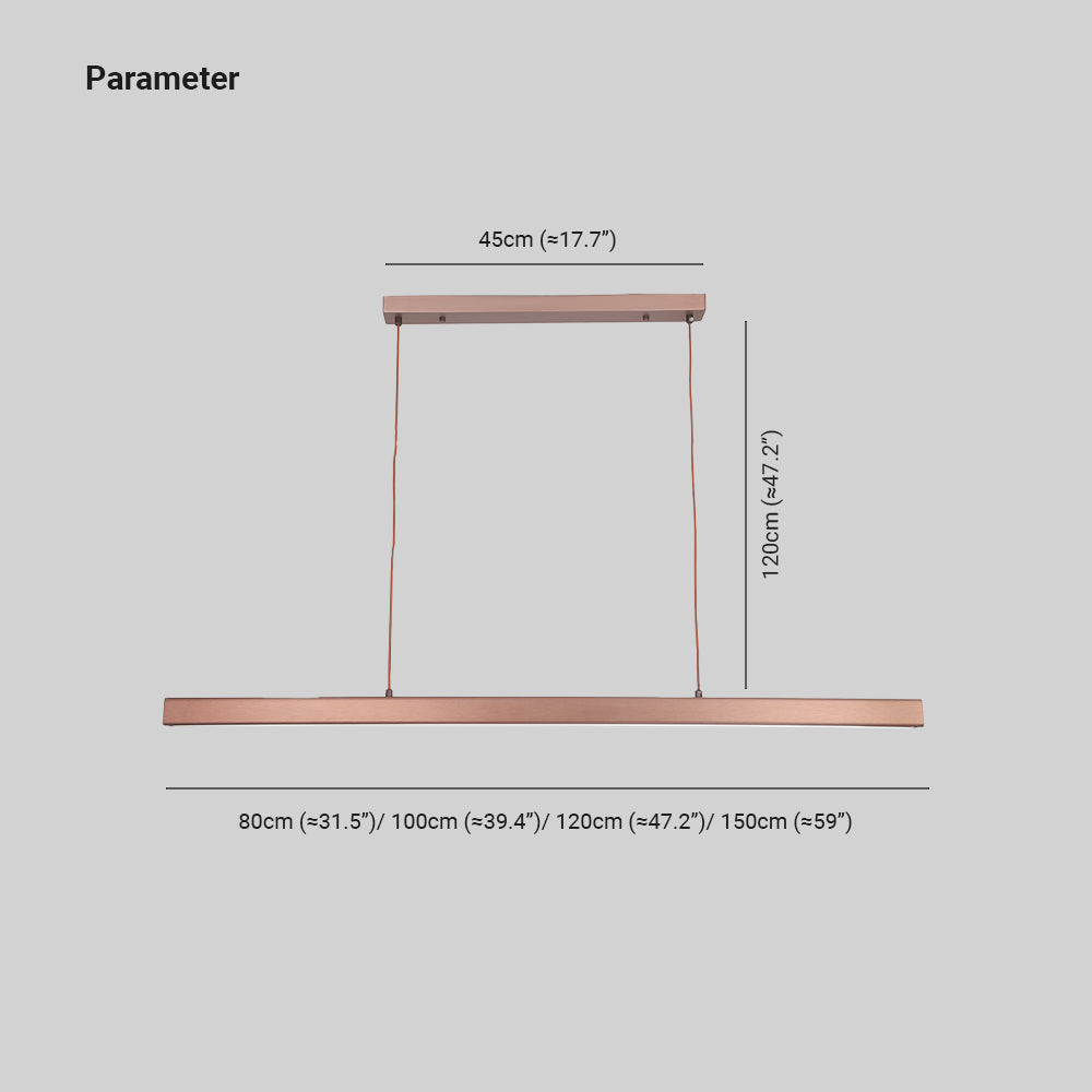 Linear LED Pendant Light Metal Frame Acrylic Diffuser Contemporary Dining Room Kitchen Island Ceiling Fixture Dimmable Modern Hanging Lamp