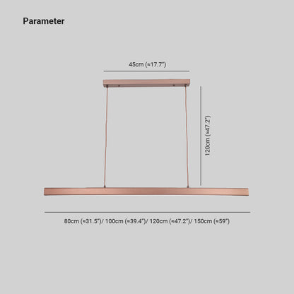 Linear LED Pendant Light Metal Frame Acrylic Diffuser Contemporary Dining Room Kitchen Island Ceiling Fixture Dimmable Modern Hanging Lamp