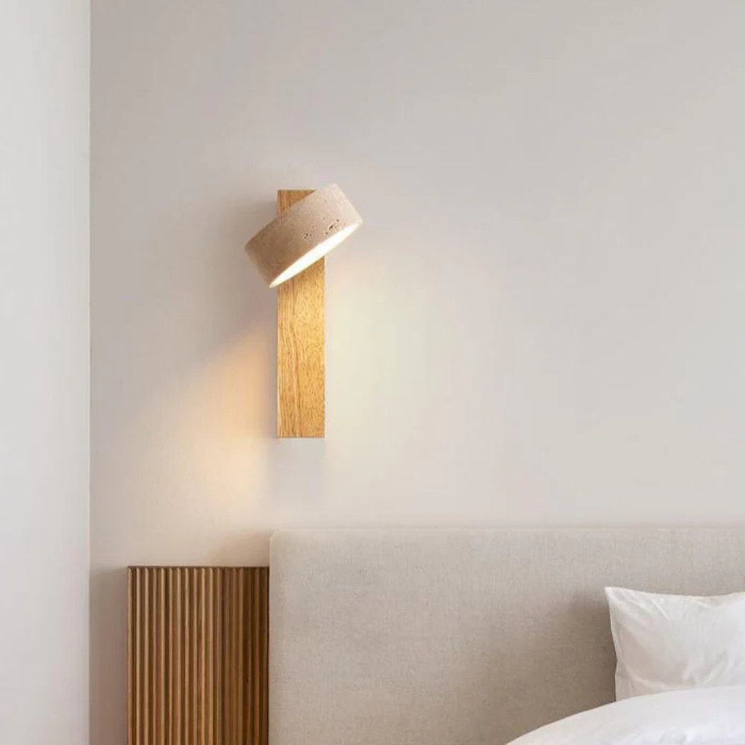 Travertine Wall Lamp – Elegant Indoor Lighting for Modern Spaces