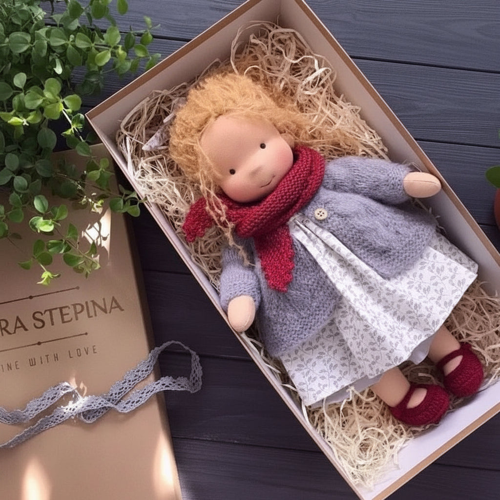 Cotton Plush Companion Doll for Creative Storytelling & Open-Ended Play | Handcrafted Soft Body Design for Kids
