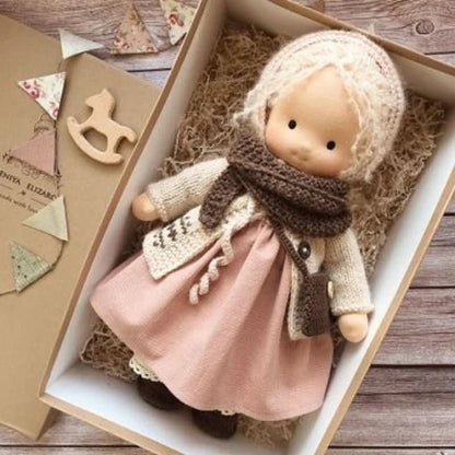Cotton Plush Companion Doll for Creative Storytelling & Open-Ended Play | Handcrafted Soft Body Design for Kids