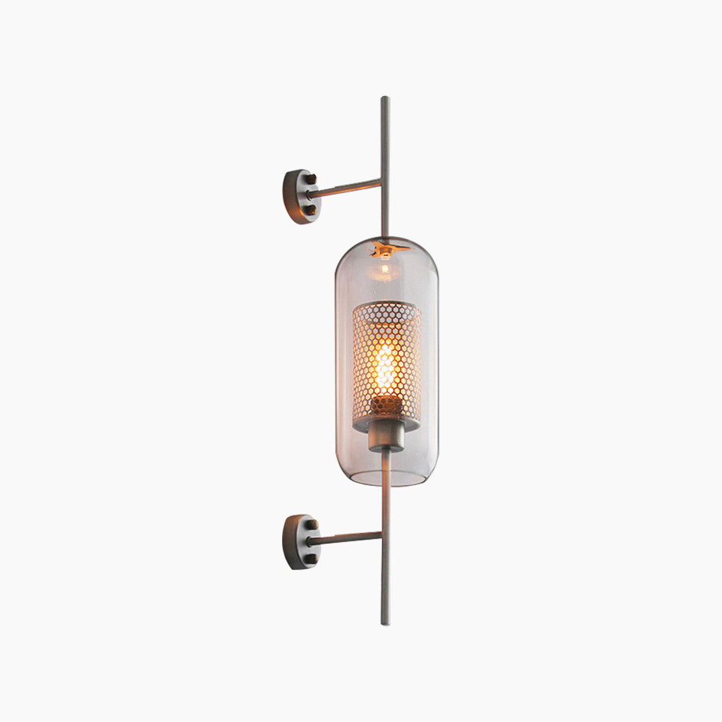 Adjustable LED Sconce Light Metal Glass Copper Finish for Bedroom Living Room Dining Room Wall Mounted Fixture 26 Inch Warm Neutral White Te