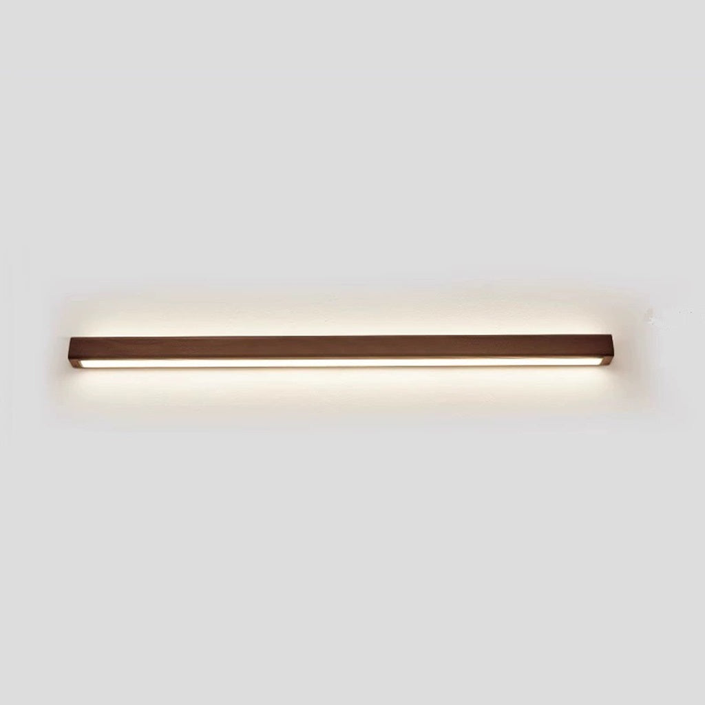 Linear Wood Sconce with Adjustable LED – Natural Beech Finish for Bedroom, Hallway & Contemporary Spaces – Switchable Light Modes – Slim 1.8