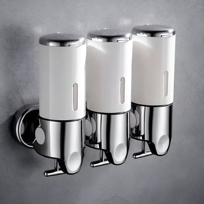 Wall-Mount Soap Dispenser for Bathroom & Kitchen | Space-Saving Metal Pump with Stainless Steel Finish & 17 oz Capacity | Liquid Soap