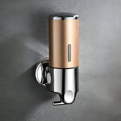 Wall-Mount Soap Dispenser for Bathroom & Kitchen | Space-Saving Metal Pump with Stainless Steel Finish & 17 oz Capacity | Liquid Soap