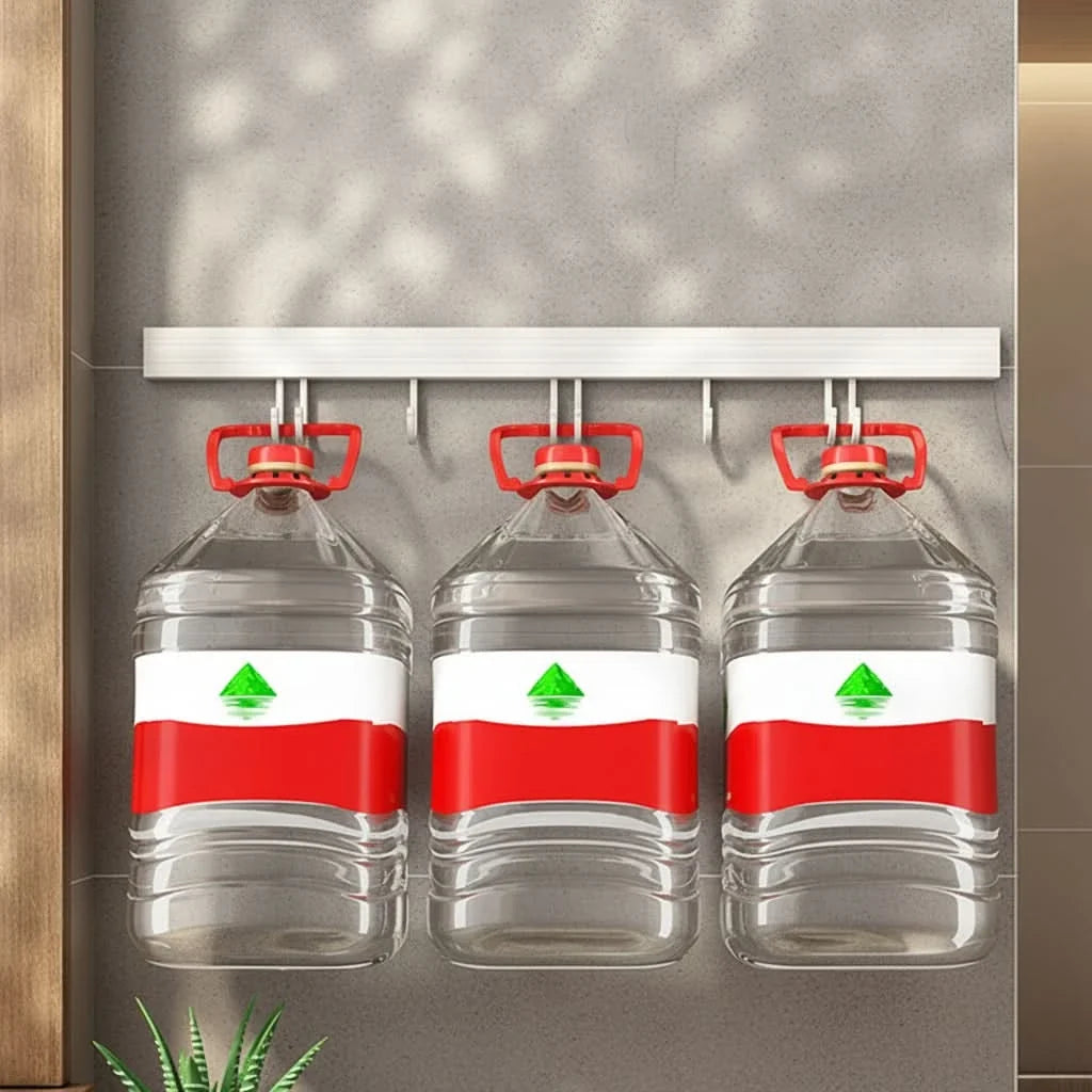 RAILFLOW – No-Drill Kitchen Hanger Rack for Everyday Organization