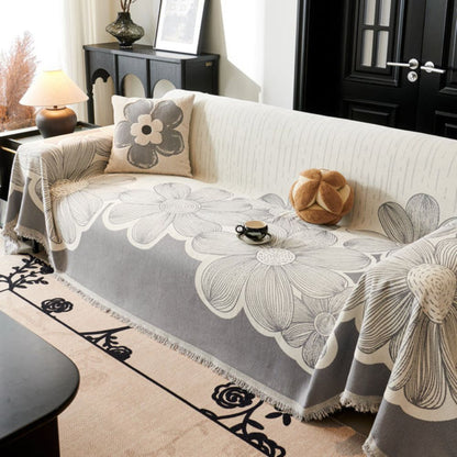 Wanderlust Sofa Cover - Soft Chenille, Retro Floral