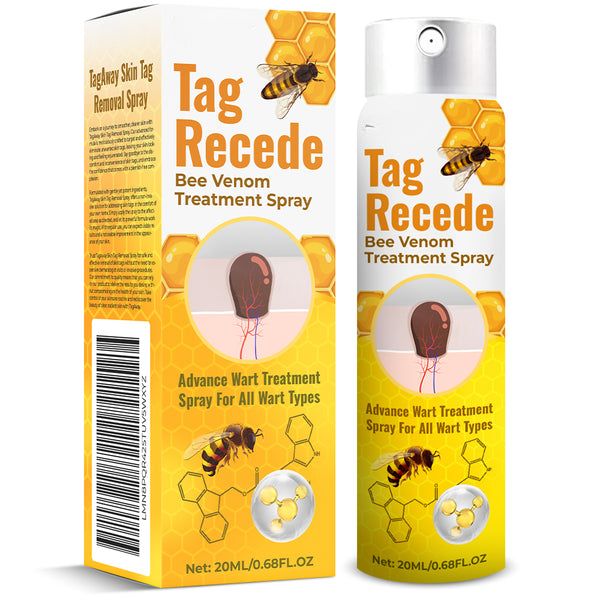 Skin Tag Removal Spray for Warts & Blemishes - Bee Venom Formula - Pain-Free Application - For All Skin Types - Face, Neck, Body Treatment -