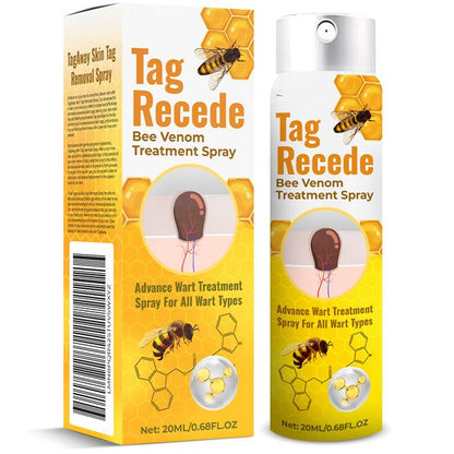 Skin Tag Removal Spray for Warts & Blemishes - Bee Venom Formula - Pain-Free Application - For All Skin Types - Face, Neck, Body Treatment -