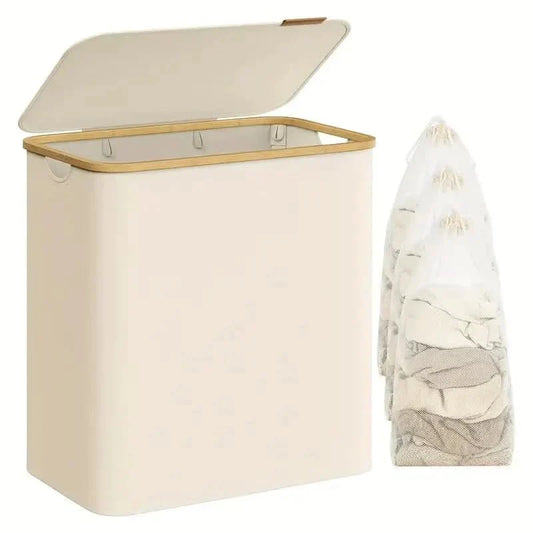 150L Laundry Basket with Lid | Contemporary Design