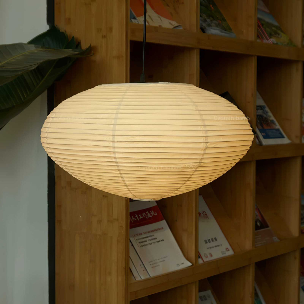 Handmade Rice Paper Sphere Pendant Lamp for Dining Room & Bedroom | Sculptural Ceiling Fixture with Adjustable Cord | E26 Edison Bulb Compat