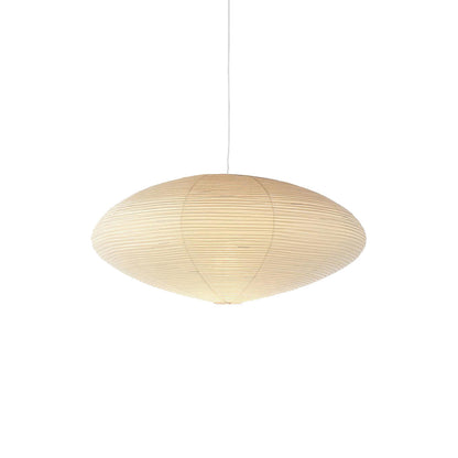 Handcrafted Paper Shade Ceiling Light with Adjustable Cord White Hanging Fixture for Bedroom Living Room Kitchen Dining Modern Indoor Lamp