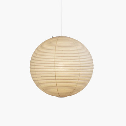 Handmade Paper Globe Drop Light for Kitchen Island & Dining Room – Adjustable Cable, E26 Socket, Soft Ambient Glow – Modern Overhead Fixture