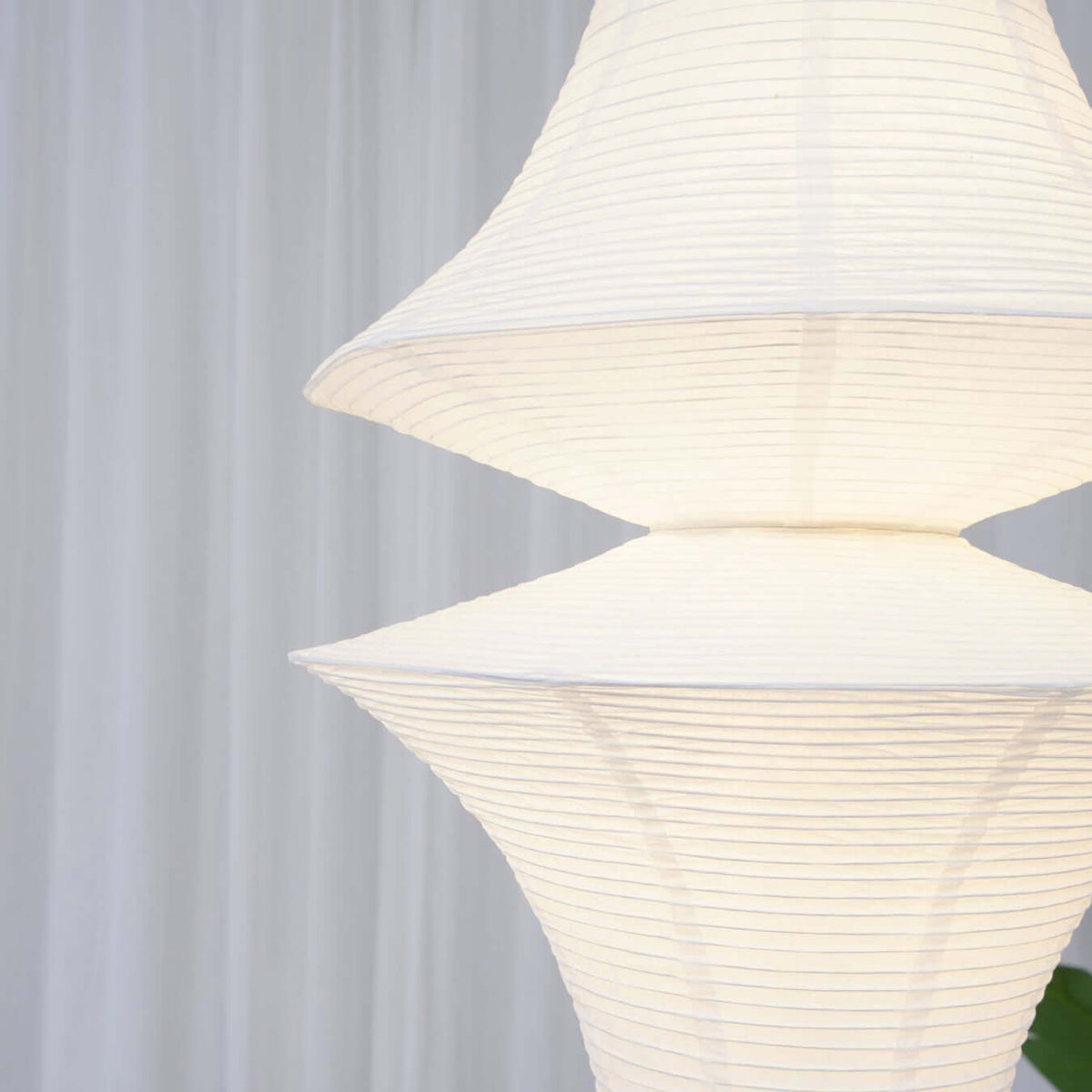 Overhead Hanging Fixture with Paper Shade for Kitchen Island or Breakfast Nook | Cylindrical Drop Lamp in White or Warm Tone | E26 Socket Ce