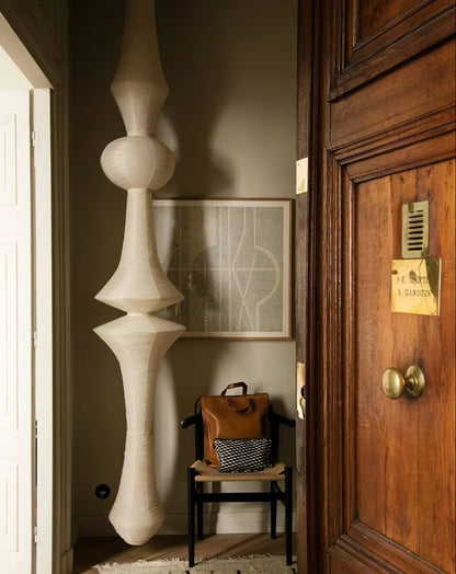 Handcrafted Paper Lantern Ceiling Light White Drum Shade Hanging Fixture E26 E27 Socket Bedroom Living Room Dining Room Ambient Glow Modern