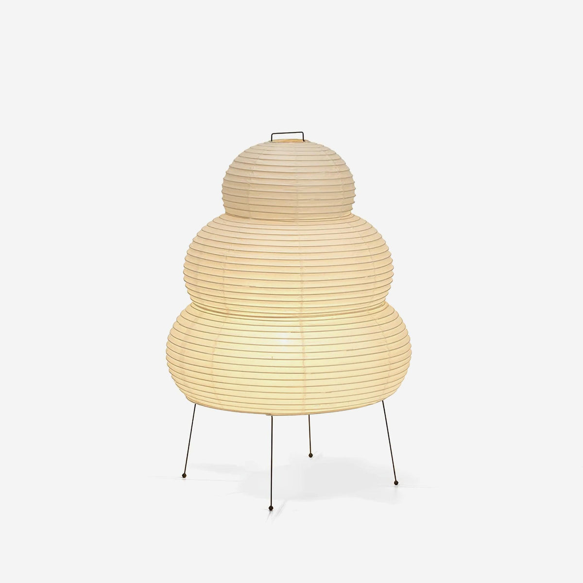 Handcrafted Paper Shade Accent Lamp 10 in Wide Warm Glow LED Bedside Nightlight for Bedroom Office Desktop Reading Nook Minimalist Japanese