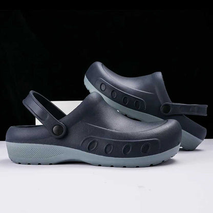 Professional Kitchen Clogs – Non-Slip Work Shoes for Chefs, Cooks & Food Service – Oil-Resistant Rubber Sole, Arch Support, Waterproof