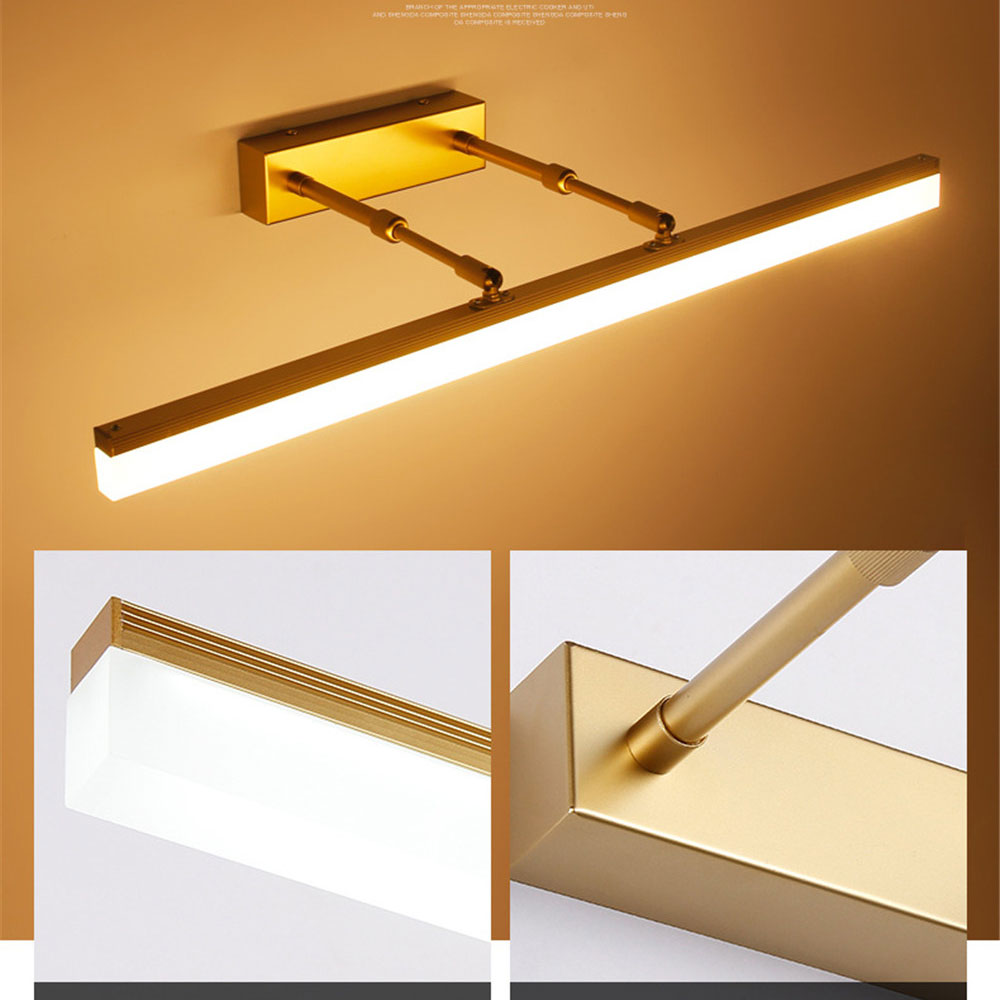 IP65 Waterproof LED Bathroom Vanity Light – Modern Stainless Steel Wall Sconce for Mirror & Cabinet Lighting | Energy-Efficient Bath