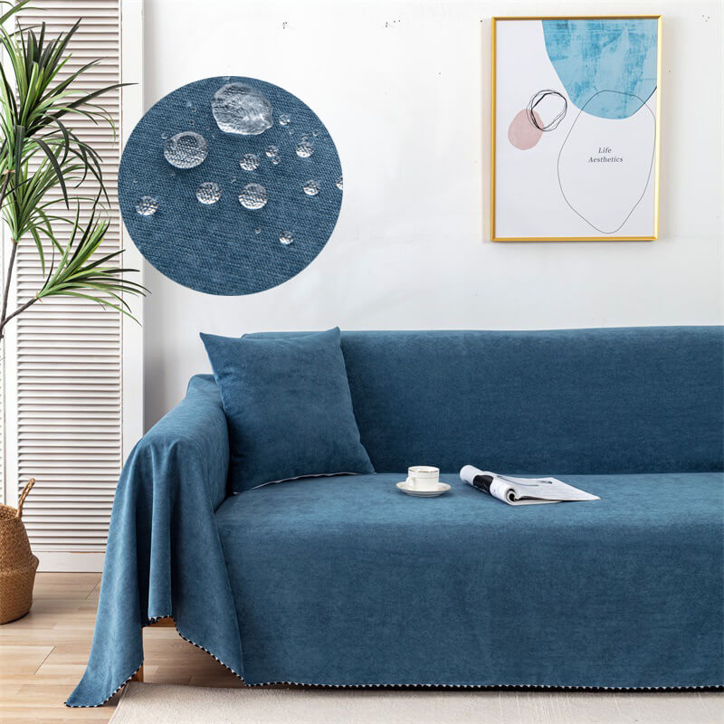Couch Protector Cover Waterproof Non-Slip Pet-Friendly for Living Room Furniture Cotton Blend Throw Multiple Sizes Available