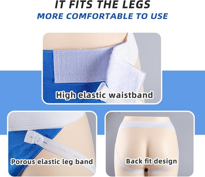 Urine Collector Bag System, Wearable Urine Collection System with Leg Straps, Portable Urinal for Men and Women