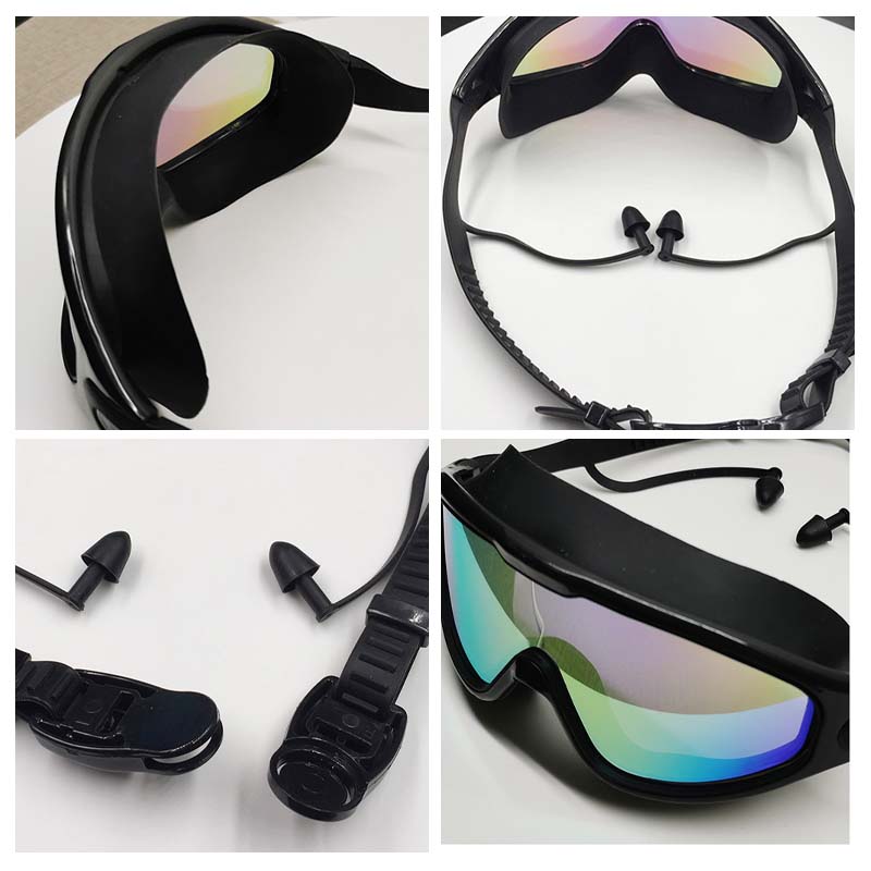 Wearclo | Gafas de natación antivaho de visión amplia con ajuste cómodo | Diseño elegante para una mayor visibilidad