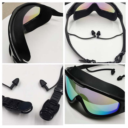 Wearclo | Gafas de natación antivaho de visión amplia con ajuste cómodo | Diseño elegante para una mayor visibilidad