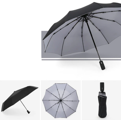 Wearclo | Wind-Resistant Storm Umbrella with Automatic Open Button | Portable Protection Against Rain and Wind