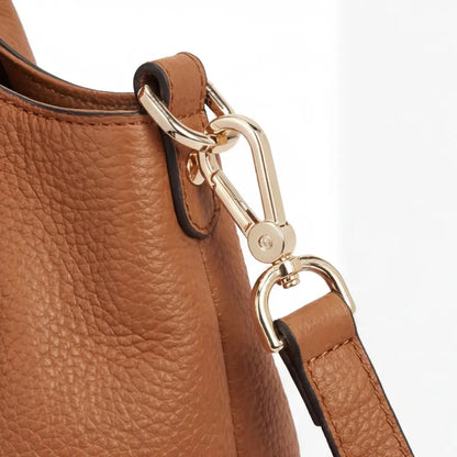 Versatile and Organized Synthetic Leather Hobo Bag