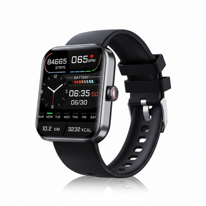 Monitor de bienestar | Reloj inteligente con seguimiento de frecuencia cardíaca y sueño | Diseño ligero para el bienestar diario