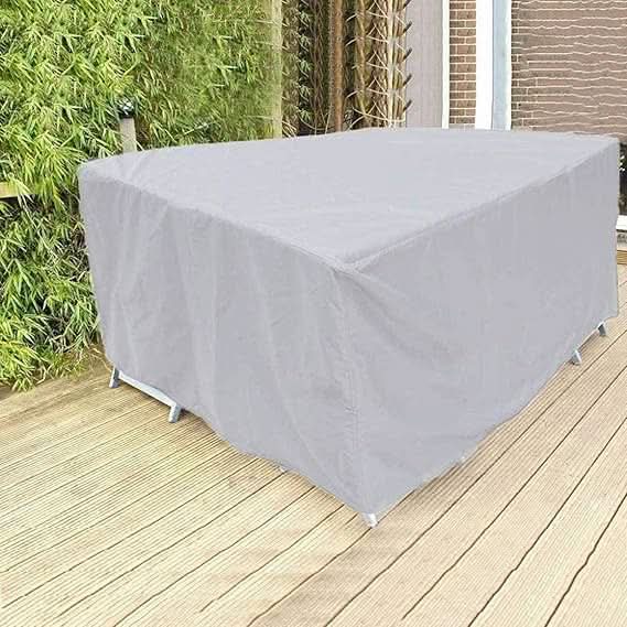 Funda impermeable para muebles de exterior para protección de patio, jardín y terraza: protector de poliéster resistente para todas las estaciones para sofás, mesas y sillas