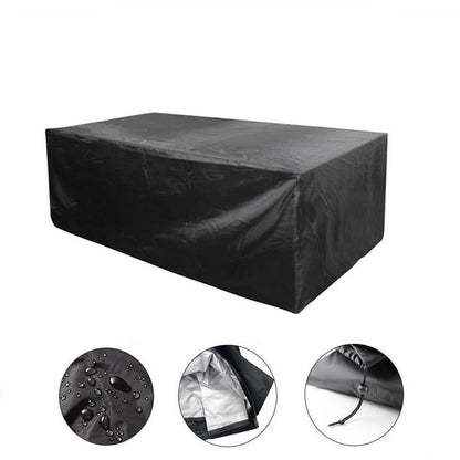 Funda impermeable para muebles de exterior para protección de patio, jardín y terraza: protector de poliéster resistente para todas las estaciones para sofás, mesas y sillas
