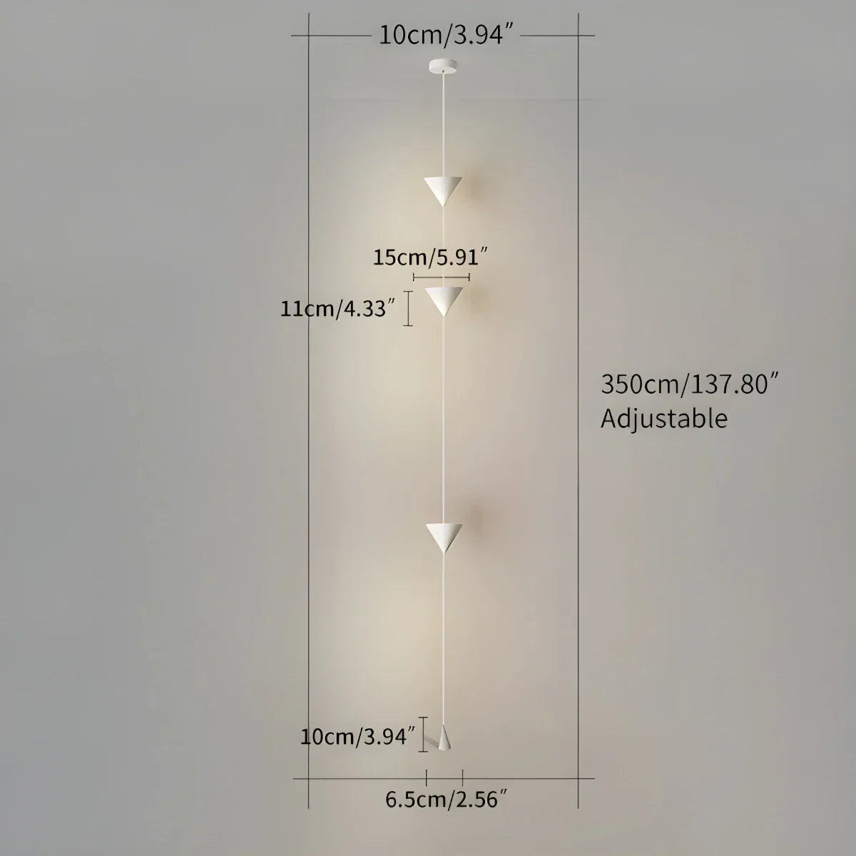 Lámpara de poste con barra de tensión LED cálida, altura ajustable de 11.5 pies, luz de columna vertical minimalista moderna para dormitorio, sala de estar, oficina en casa, ambiente