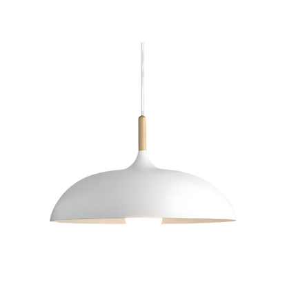 Wood and Iron Drop Light 14-24 Inches Diameter for Kitchen Island Dining Table Modern Minimalist Fixture E27 Socket Cord Height Adjustable