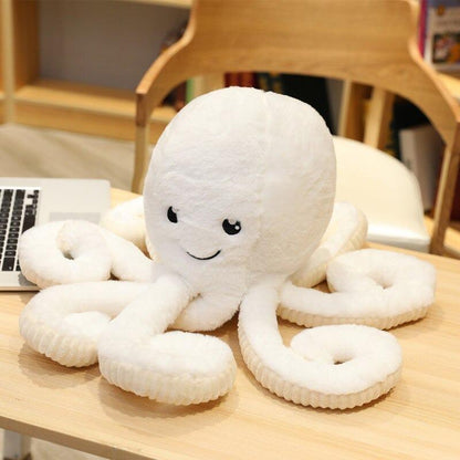 Stuffed Octopus Plush Toy Large Soft Sea Creature Cuddle Pillow for Kids Bedroom Nursery Decor Gift Blue Pink White Brown Purple