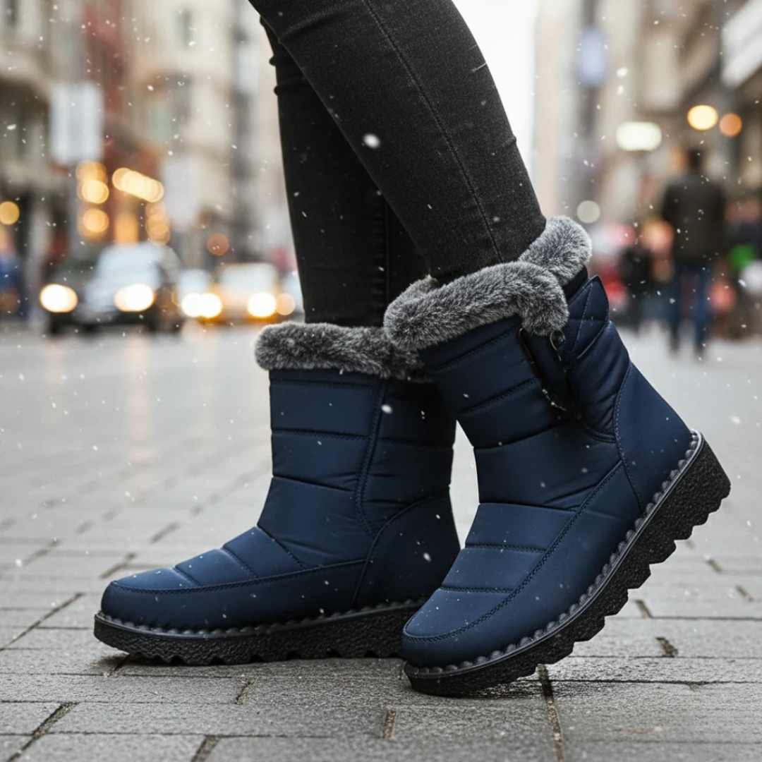 Women's Insulated Snow Boots Waterproof with Plush Lining & Non-Slip Sole for Winter Walking, Everyday Commute & Cold Weather