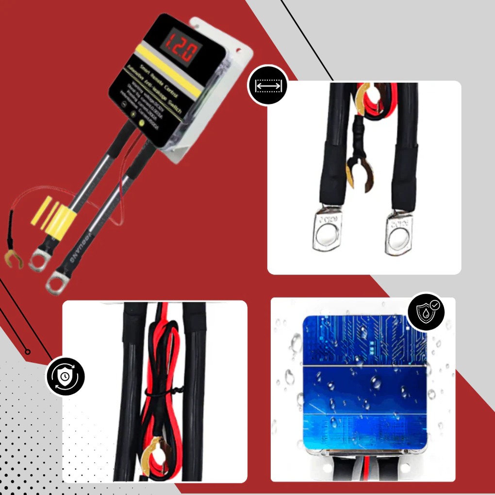 Wireless Battery Disconnect Switch | Remote Control for Vehicle Security and Battery Savings