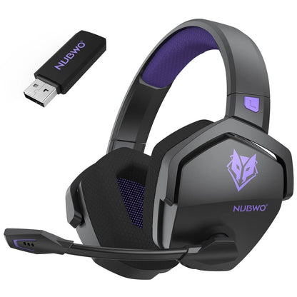Wireless Gaming Headset with Noise Canceling & 100-Hour Battery – Dual Mode Connectivity for PS5, PS4, PC, Switch & Mobile