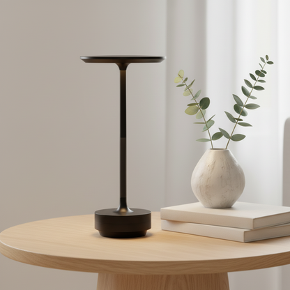 Lámpara de mesa LED inalámbrica: diseño de aluminio con regulación táctil, sin cables, para sala de estar y dormitorio, 48 horas de autonomía, iluminación resistente a la intemperie