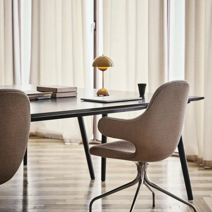 Portable Rechargeable LED Mushroom Lamp — Cordless Nightstand Light with 2000mAh Battery, Warm 3000K Glow for Bedroom, Living Room & Home Of