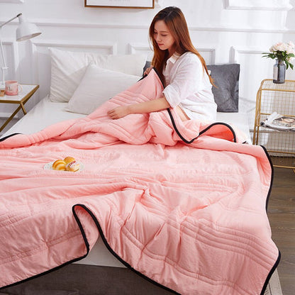 FrostSlumber | Nighttime Cooling Blanket with Advanced Cooling Technology | Lightweight Fabric for Restful Sleep