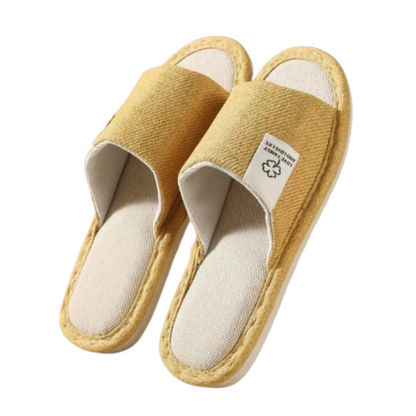 Open-Toe House Slippers – Breathable Lightweight Indoor Slides with Non-Slip Sole for Kitchen, Living Room & Guests