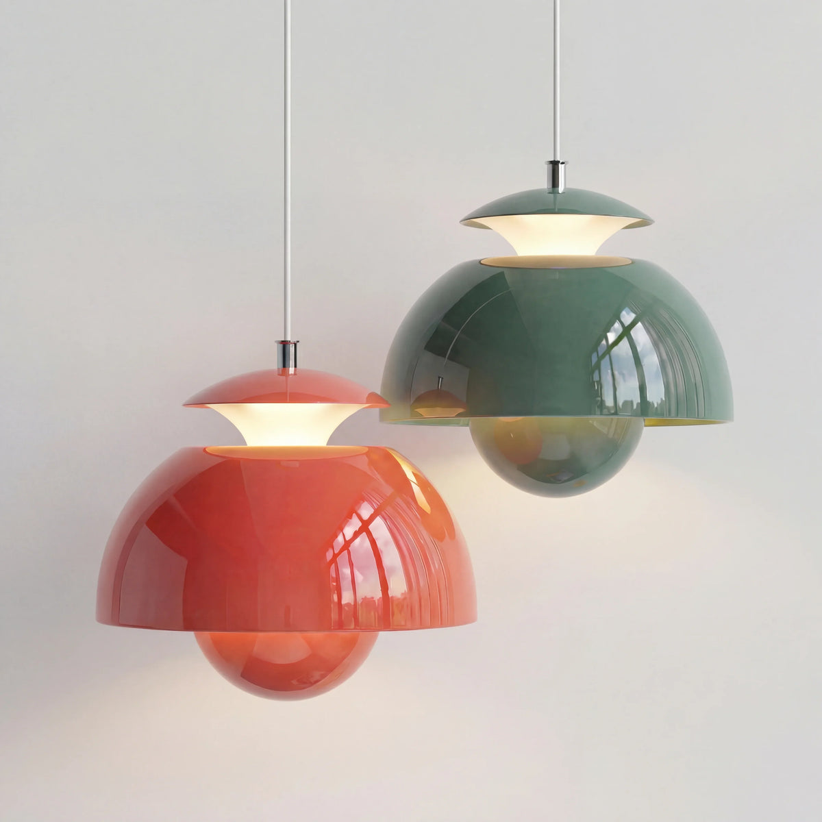 Globe Ceiling Light Fixture 10 Inch Metal Drop Lamp for Kitchen Island Dining Room Modern Industrial Hanging Orb Chandelier Adjustable Cord