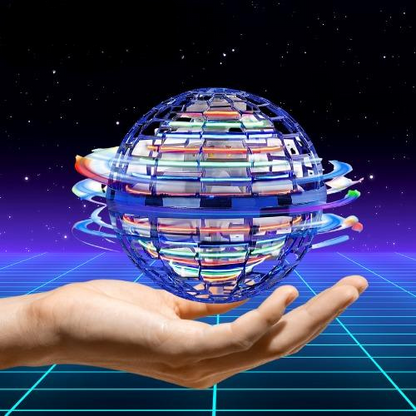 Interactive Hovering Spinner Ball with LED Lights for Indoor and Outdoor Play | Rechargeable Flying Toy for Kids and Adults