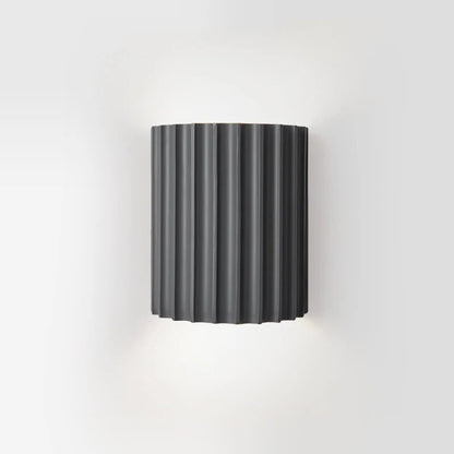 Textured Resin Sconce with Bidirectional Glow 5.5 in × 3.1 in × 6.5 in Fixture for Entryway Corridor Lounge Soft Indirect Accent Lighting Ma