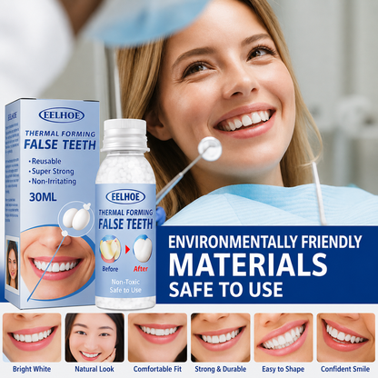 Temporary Tooth Repair Kit for Chipped Gaps Missing Teeth at Home Moldable Resin Filler Natural White Cosmetic Dental Fix Adults Kids Senior
